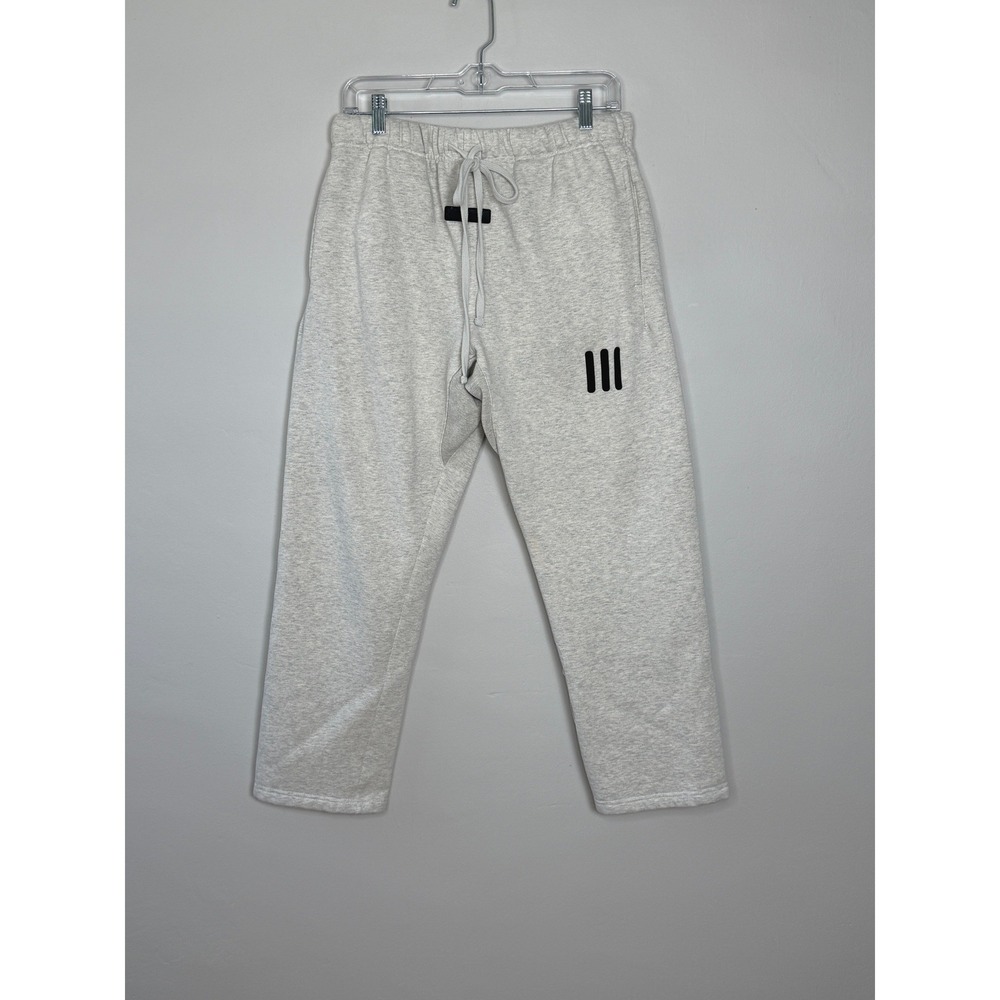 Fear of God Essentials 3-Bar Sweatpants Men L Gray‎ Heather Streetwear Joggers